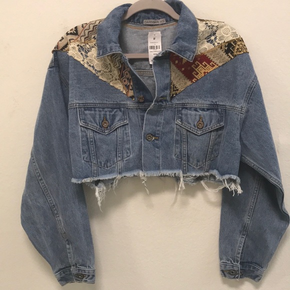 NWT 🎈LF Carmar cropped oversized denim coat - Picture 2 of 4